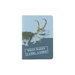 Alligator Loki Illustration Passport Holder