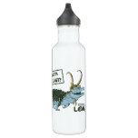 Alligator Loki Illustration Stainless Steel Water Bottle