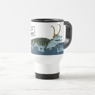 Alligator Loki Illustration Travel Mug