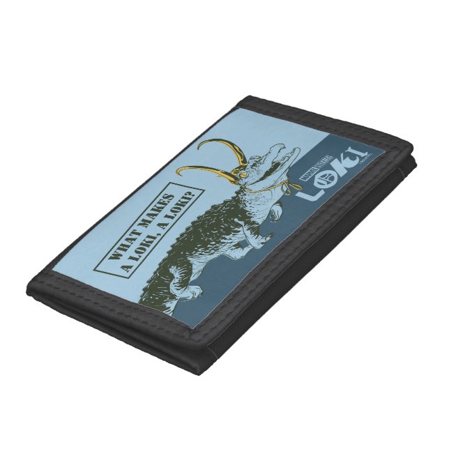 Alligator Loki Illustration Tri-fold Wallet (Bottom)
