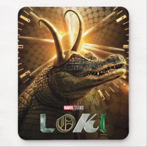 Alligator Loki TVA Poster Mouse Pad