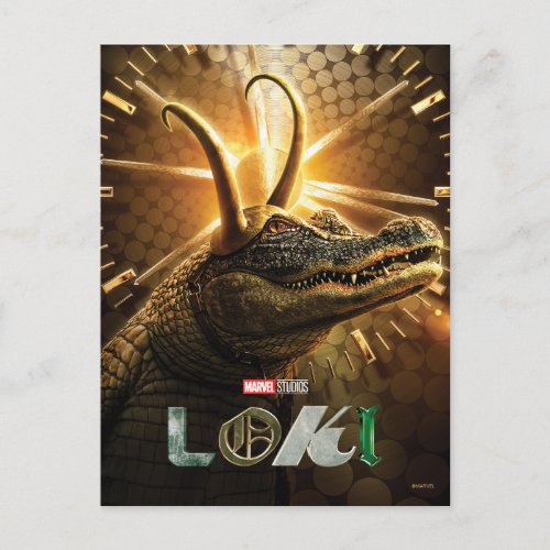 Alligator Loki TVA Poster Postcard