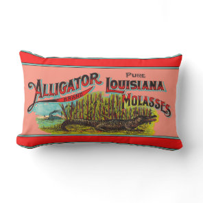 Alligator Louisiana Molasses Lumbar Pillow