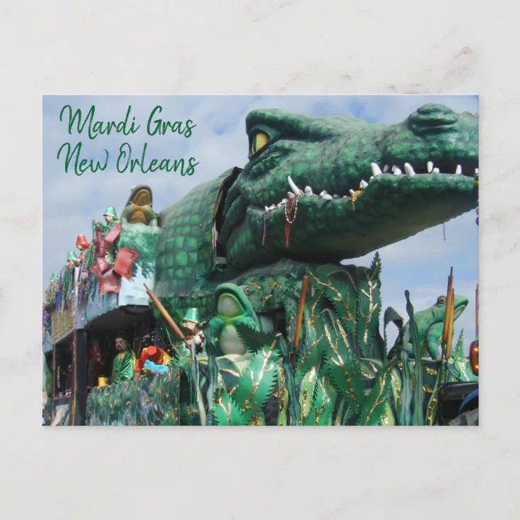 mardi gras alligator float