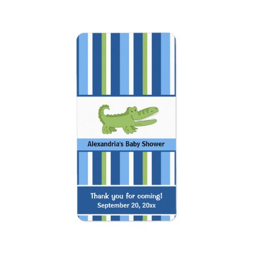 Alligator Miniature Candy Wrappers _ BlueGreen Label