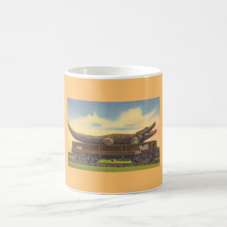 Alligator on a Train Coffee Mug