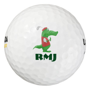 Alligator on GOLF BALLS-Customize w/your Initials Balls