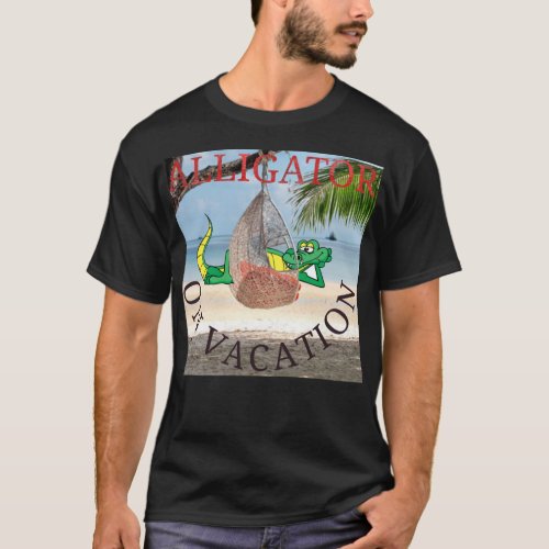 Alligator on vacation T_Shirt