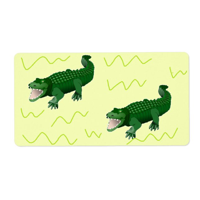 Alligator on yellow label (Front)