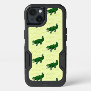 Alligator on yellow iPhone 13 case