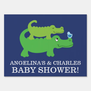 Alligator or Crocodile Custom Party Yard Sign