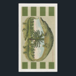 Alligator & Palms  Paper Guest Towels<br><div class="desc">Gorgeous vintage alligator postcard repurposed on paper guest towels!</div>