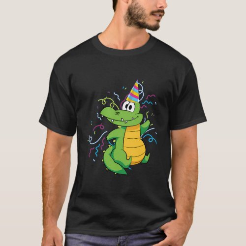 Alligator Party Reptile Animal Crocodile T_Shirt