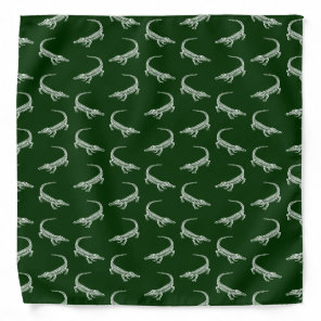 Alligator Pattern Vintage Art Alligators Design Bandana