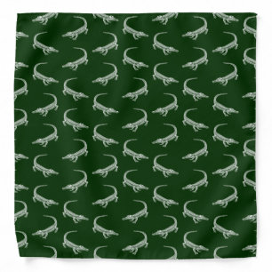 Alligator Pattern Vintage Art Alligators Design Bandana