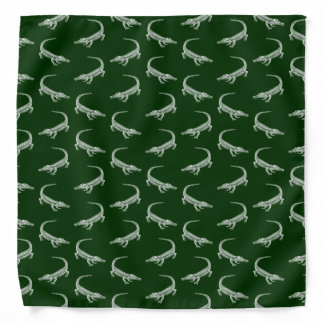 Alligator Pattern Vintage Art Alligators Design Bandana