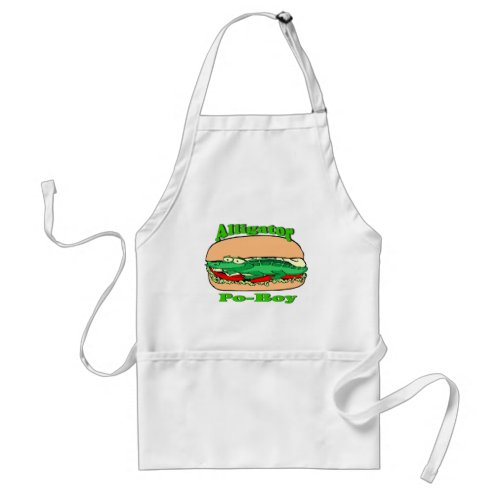 Alligator Po_Boy Adult Apron