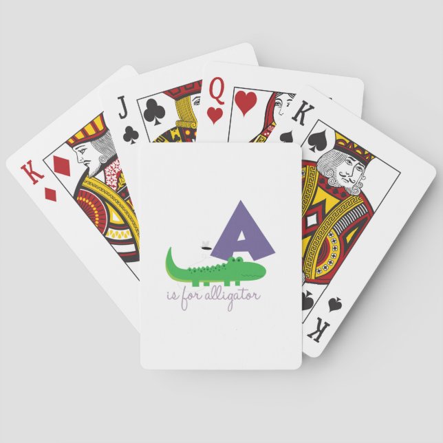 Alligator Poker Cards (Back)