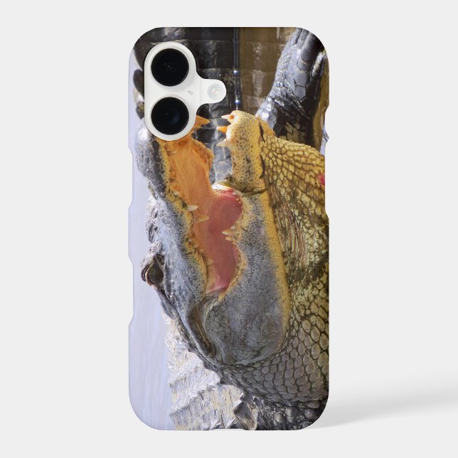 Alligator portrait closeup iphone case (Back)