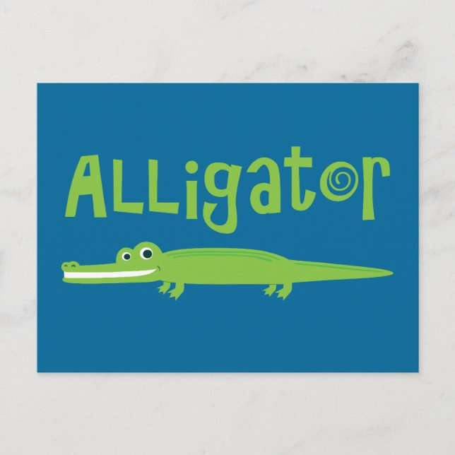 Alligator Postcard (Front)