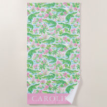 Alligator Preppy Palm Beach Pattern Print