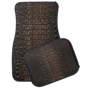 Alligator Print Design  Car Floor Mat