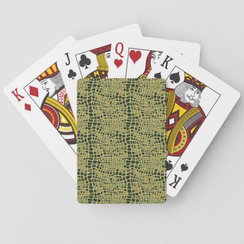 Alligator Print Playing Cards