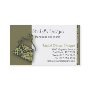 Alligator Purse Business Card