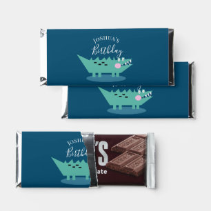 Alligator Reptile Birthday Hershey Bar Favors