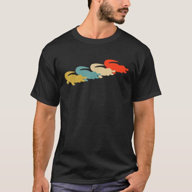 Alligator Retro Alligator Lover Alligators T Shirt (Front)