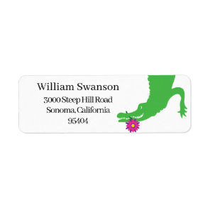 Alligator Return Address Label