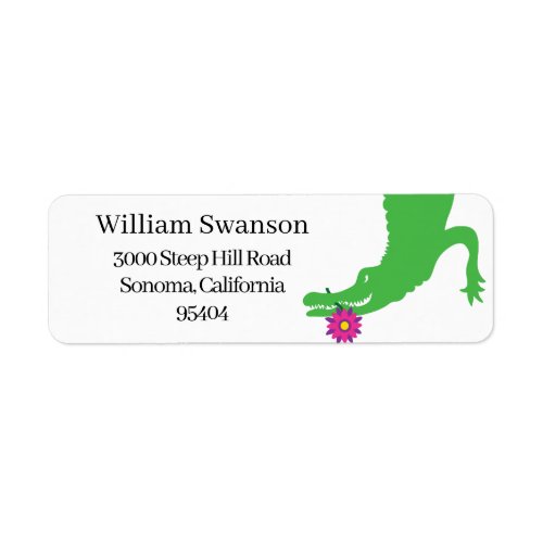 Alligator Return Address Label