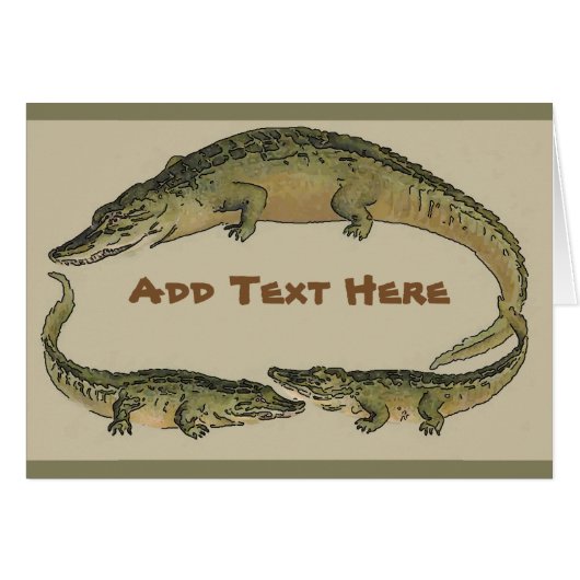 Alligator Round Up Cards (Front Horizontal)