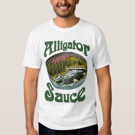 Alligator Sauce Logo T-shirt | Zazzle