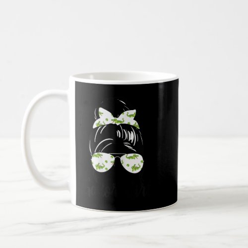 Alligator Shirt Florida Gator Girl Messy Bun Croco Coffee Mug