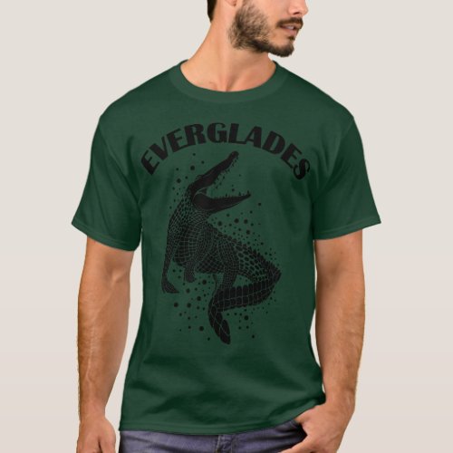 Alligator Silhouette Everglades 1 T_Shirt