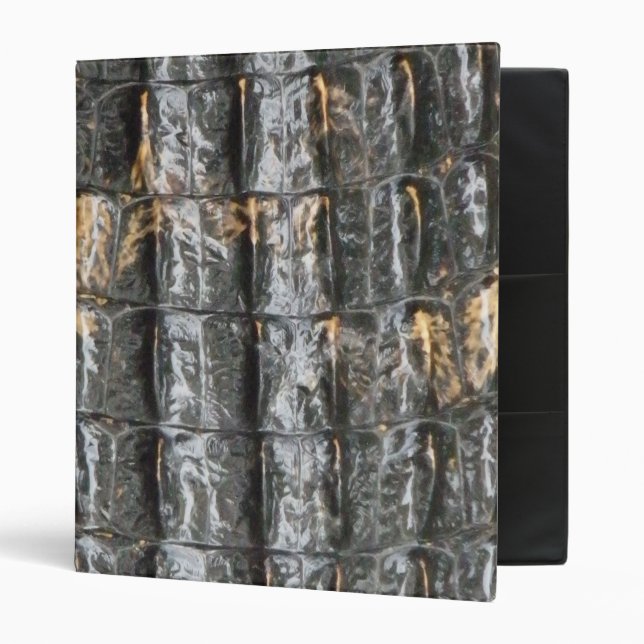 Alligator Skin 3 Ring Binder (Front/Inside)