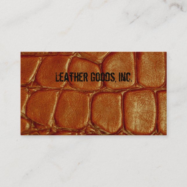 Alligator Skin Business Card (Front)