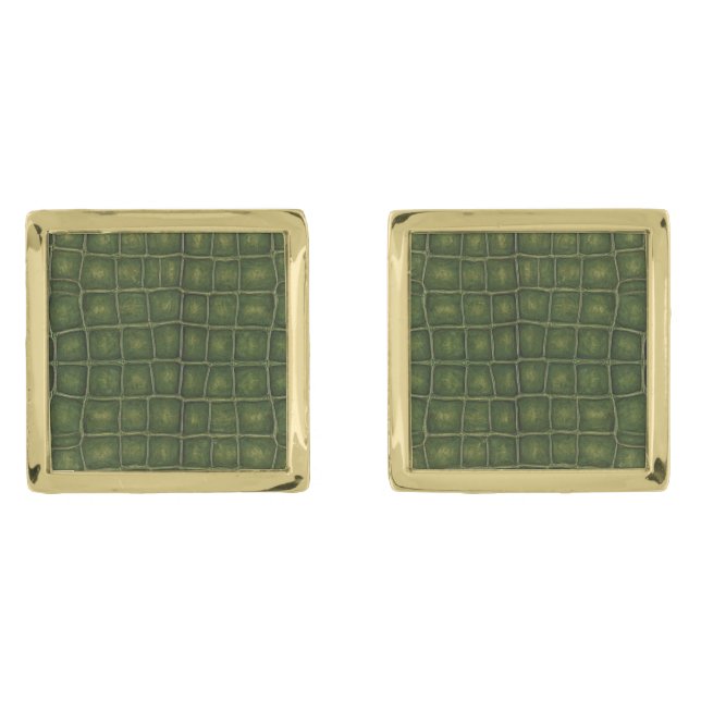Alligator Skin  Cufflinks (Front)