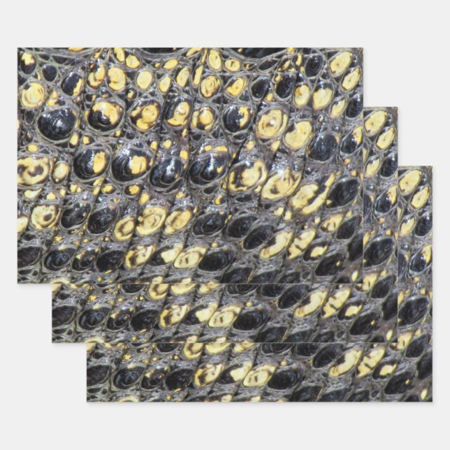 "Alligator Skin" Wrapping Paper Sheets (Set)