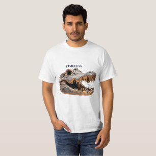 Alligator Skull Aesthetic Dark Gothic Streetwear T-Shirt