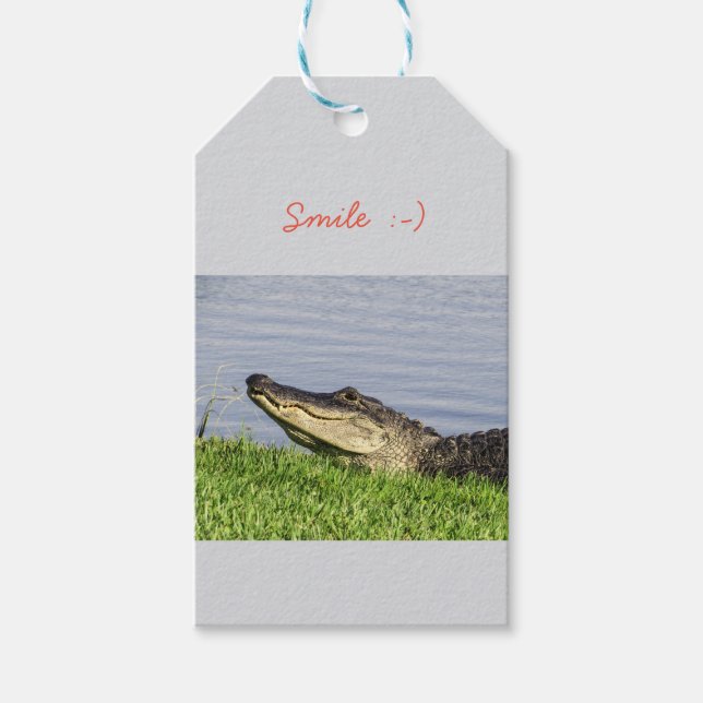 Alligator smile gift tags (Front)