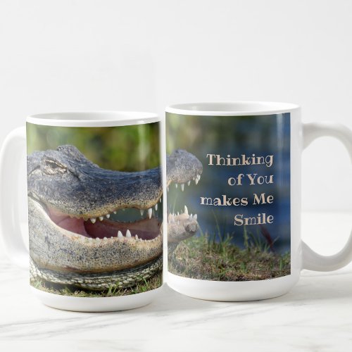 Alligator Smiling Grinning Gator Photographic Coffee Mug