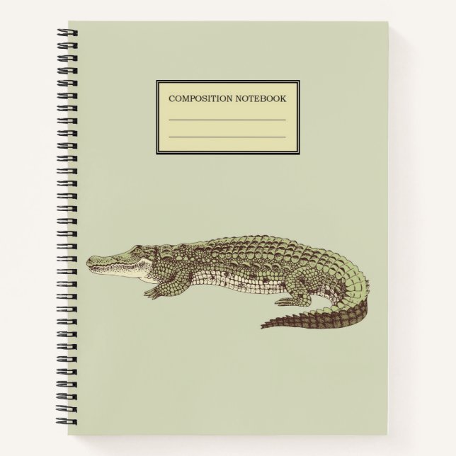 Alligator Spiral Notebook (Front)
