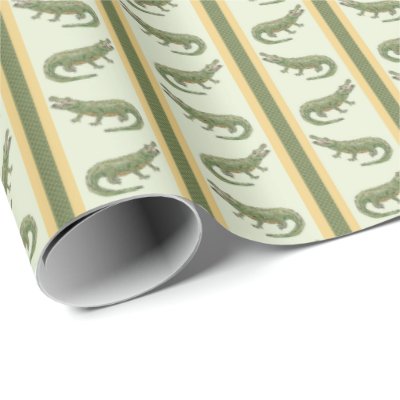 Alligator Stripe  Wrapping Paper
