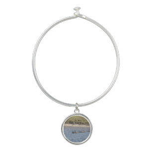 Alligator Swimming in Water Nature Wildlife Photo Bangle Bracelet