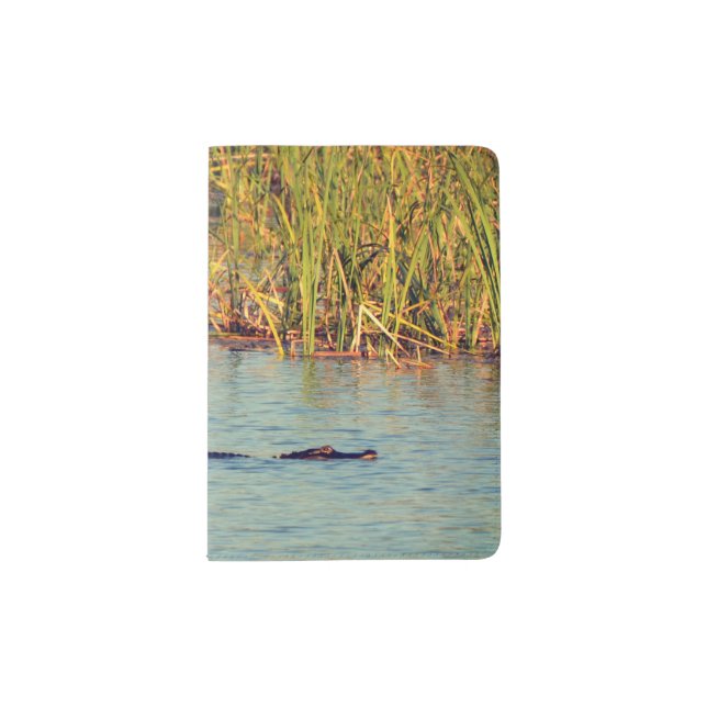 Alligator Swimming Passport Holder (Front)