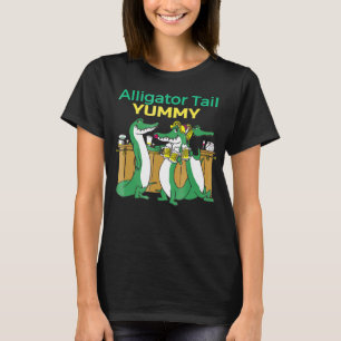 Alligator Tail Drinking Teams Bar Humorous T-Shirt