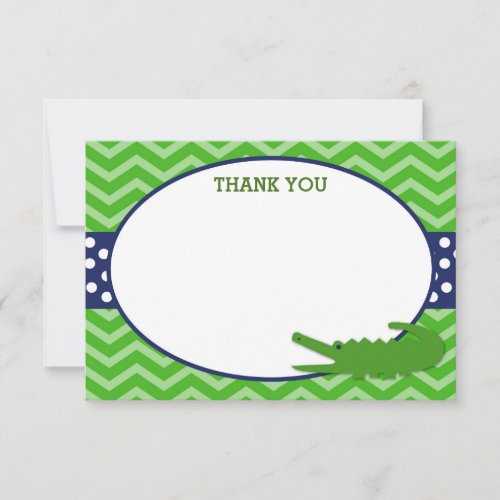 Alligator Thank You cards