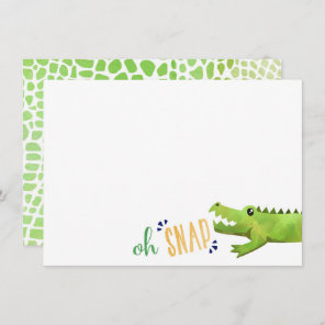 Alligator Thank You Note Cards